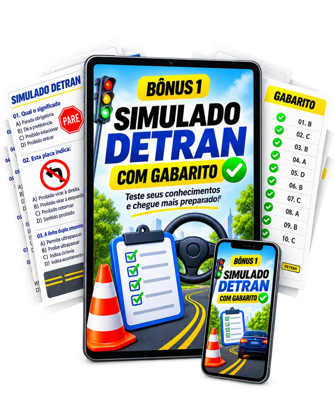 Simulado DETRAN com Gabarito