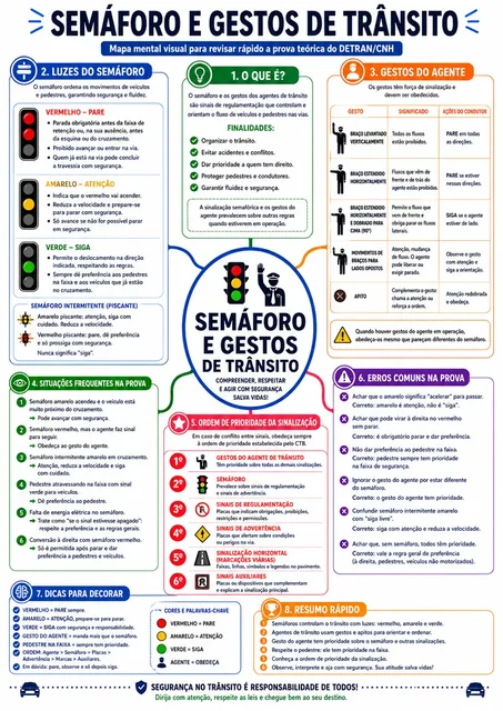 Mapa mental DETRAN/CNH