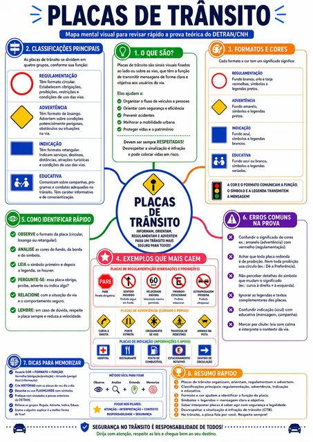Mapa mental DETRAN/CNH