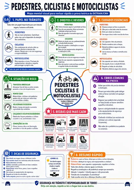 Mapa mental DETRAN/CNH