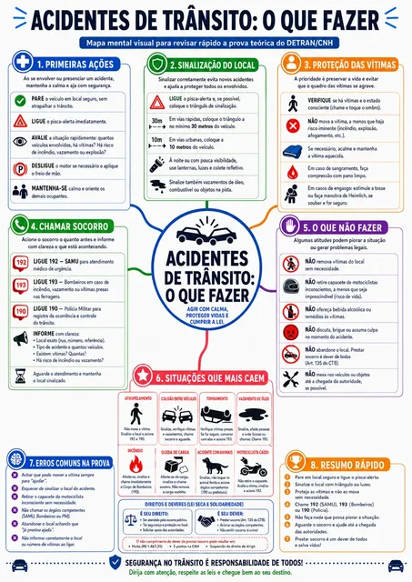 Mapa mental DETRAN/CNH