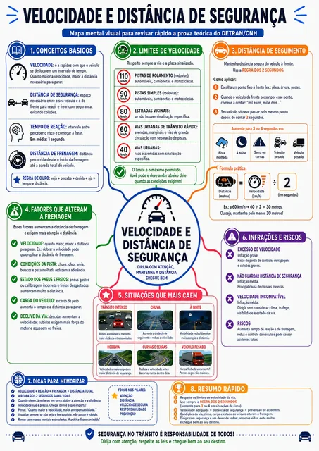Mapa mental DETRAN/CNH